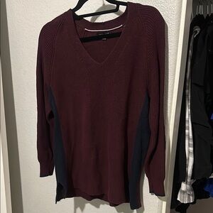 Tommy Hilfiger Red Crew Neck Sweater